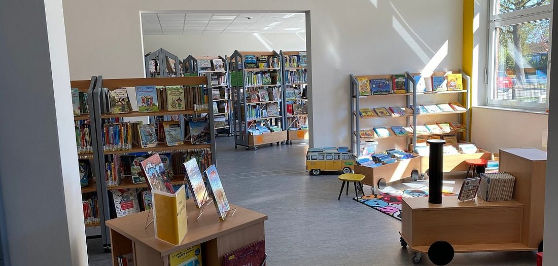 Foto der Kinderbuchabteilung in der Gemeindebücherei Wietze