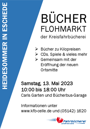 Plakat Bücherflohmarkt 2023