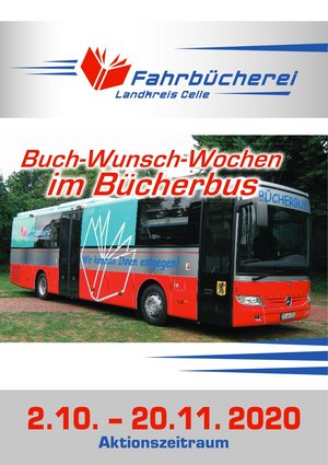 Plakat Buchwunschwochen vom 02.10.-20.11.2020