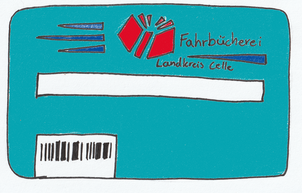 farbige Zeichnung Leseausweis 